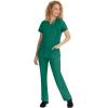 Healing Hands Scrub Top for Women with 3 Pockets and Easy Care, 2-Way Stretch Fabric 2278(Hunter)