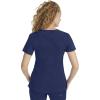 Healing Hands Scrub Top for Women with 3 Pockets and Easy Care, 2-Way Stretch Fabric 2278(Navy)