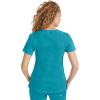Healing Hands Scrub Top for Women with 3 Pockets and Easy Care, 2-Way Stretch Fabric 2278(Teal)