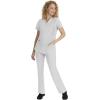 Healing Hands Scrub Top for Women with 3 Pockets and Easy Care, 2-Way Stretch Fabric 2278(White)