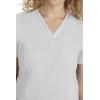 Healing Hands Scrub Top for Women with 3 Pockets and Easy Care, 2-Way Stretch Fabric 2278(White)
