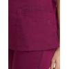 Healing Hands Scrub Top for Women with 3 Pockets and Easy Care, 2-Way Stretch Fabric 2278(Wine)