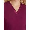 Healing Hands Scrub Top for Women with 3 Pockets and Easy Care, 2-Way Stretch Fabric 2278(Wine)