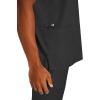 Healing Hands Scrubs for Men Modern Fit, Scrub Top Jake with 3 Patch Pockets, Side Vents and Stretchy Fabric 2331(Black)