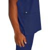 Healing Hands Scrubs for Men Modern Fit, Scrub Top Jake with 3 Patch Pockets, Side Vents and Stretchy Fabric 2331(Navy)
