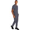 Healing Hands Scrubs for Men Modern Fit, Scrub Top Jake with 3 Patch Pockets, Side Vents and Stretchy Fabric 2331(Pewter)