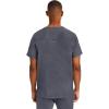 Healing Hands Scrubs for Men Modern Fit, Scrub Top Jake with 3 Patch Pockets, Side Vents and Stretchy Fabric 2331(Pewter)