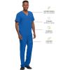 Healing Hands Scrubs for Men Top Blue Label One Pocket Men’s Scrub Top Lightweight Fabric 2223 James(Royal)