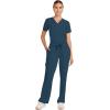 Healing Hands Scrubs for Women Medical Pant Drawstring Straight Leg Bottoms HH153(Caribbean Blue)