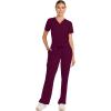 Healing Hands Scrubs for Women Medical Pant Drawstring Straight Leg Bottoms HH153(Wine)