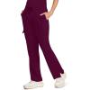 Healing Hands Scrubs for Women Medical Pant Drawstring Straight Leg Bottoms HH153(Wine)