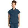Healing Hands Scrubs for Women Scrub Top with Zip Stand Collar 360° Stretch HH752(Caribbean Blue)