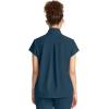 Healing Hands Scrubs for Women Scrub Top with Zip Stand Collar 360° Stretch HH752(Caribbean Blue)