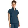 Healing Hands Scrubs for Women Scrub Top with Zip Stand Collar 360° Stretch HH752(Caribbean Blue)
