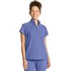 Healing Hands Scrubs for Women Scrub Top with Zip Stand Collar 360° Stretch HH752(Ceil)