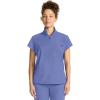 Healing Hands Scrubs for Women Scrub Top with Zip Stand Collar 360° Stretch HH752(Ceil)