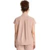 Healing Hands Scrubs for Women Scrub Top with Zip Stand Collar 360° Stretch HH752(Desert Taupe)