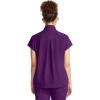 Healing Hands Scrubs for Women Scrub Top with Zip Stand Collar 360° Stretch HH752(Eggplant)