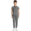 Healing Hands Scrubs for Women Scrub Top with Zip Stand Collar 360° Stretch HH752(Heather Ash)