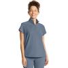 Healing Hands Scrubs for Women Scrub Top with Zip Stand Collar 360° Stretch HH752(Twilight Blue)
