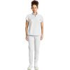 Healing Hands Scrubs for Women Scrub Top with Zip Stand Collar 360° Stretch HH752(White Gardenia)