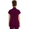 Healing Hands Scrubs for Women Scrub Top with Zip Stand Collar 360° Stretch HH752(Wine)