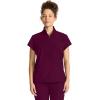 Healing Hands Scrubs for Women Scrub Top with Zip Stand Collar 360° Stretch HH752(Wine)