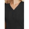 Healing Hands Scrubs for Women Y-Neck Jane Modern Fit, Triple Stitch Detail, 2 Pockets, 2-Way Stretch & Shirttail Hem – 2167(Black)