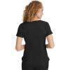 Healing Hands Scrubs for Women Y-Neck Jane Modern Fit, Triple Stitch Detail, 2 Pockets, 2-Way Stretch & Shirttail Hem – 2167(Black)