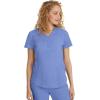 Healing Hands Scrubs for Women Y-Neck Jane Modern Fit, Triple Stitch Detail, 2 Pockets, 2-Way Stretch & Shirttail Hem – 2167(Ceil)