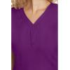 Healing Hands Scrubs for Women Y-Neck Jane Modern Fit, Triple Stitch Detail, 2 Pockets, 2-Way Stretch & Shirttail Hem – 2167(Eggplant)
