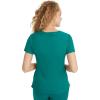Healing Hands Scrubs for Women Y-Neck Jane Modern Fit, Triple Stitch Detail, 2 Pockets, 2-Way Stretch & Shirttail Hem – 2167(Hunter)