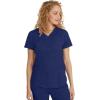 Healing Hands Scrubs for Women Y-Neck Jane Modern Fit, Triple Stitch Detail, 2 Pockets, 2-Way Stretch & Shirttail Hem – 2167(Navy)