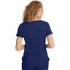 Healing Hands Scrubs for Women Y-Neck Jane Modern Fit, Triple Stitch Detail, 2 Pockets, 2-Way Stretch & Shirttail Hem – 2167(Navy)