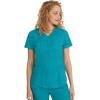 Healing Hands Scrubs for Women Y-Neck Jane Modern Fit, Triple Stitch Detail, 2 Pockets, 2-Way Stretch & Shirttail Hem – 2167(Teal)