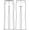 Healing Hands Taylor Women’s Pants Mid Rise with 2 Pockets & Back Elastic Waistband 9095(Caribbean)
