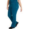 Healing Hands Taylor Women’s Pants Mid Rise with 2 Pockets & Back Elastic Waistband 9095(Caribbean)