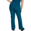 Healing Hands Taylor Women’s Pants Mid Rise with 2 Pockets & Back Elastic Waistband 9095(Caribbean)