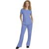Healing Hands Taylor Women’s Pants Mid Rise with 2 Pockets & Back Elastic Waistband 9095(Ceil)