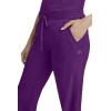 Healing Hands Taylor Women’s Pants Mid Rise with 2 Pockets & Back Elastic Waistband 9095(Eggplant)
