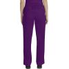 Healing Hands Taylor Women’s Pants Mid Rise with 2 Pockets & Back Elastic Waistband 9095(Eggplant)
