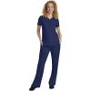 Healing Hands Taylor Women’s Pants Mid Rise with 2 Pockets & Back Elastic Waistband 9095(Navy)