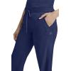Healing Hands Taylor Women’s Pants Mid Rise with 2 Pockets & Back Elastic Waistband 9095(Navy)