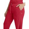 Healing Hands Taylor Women’s Pants Mid Rise with 2 Pockets & Back Elastic Waistband 9095(Red)