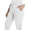 Healing Hands Taylor Women’s Pants Mid Rise with 2 Pockets & Back Elastic Waistband 9095(White)