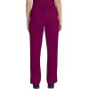 Healing Hands Taylor Women’s Pants Mid Rise with 2 Pockets & Back Elastic Waistband 9095(Wine)