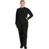 Healing Hands Women’s Scrub Jacket, Zip-Up Front with 2-Way Stretch Comfort & Big Kangaroo Pockets 5038(Black)