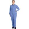 Healing Hands Women’s Scrub Jacket, Zip-Up Front with 2-Way Stretch Comfort & Big Kangaroo Pockets 5038(Ceil)
