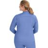 Healing Hands Women’s Scrub Jacket, Zip-Up Front with 2-Way Stretch Comfort & Big Kangaroo Pockets 5038(Ceil)