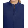 Healing Hands Women’s Scrub Jacket, Zip-Up Front with 2-Way Stretch Comfort & Big Kangaroo Pockets 5038(Navy)